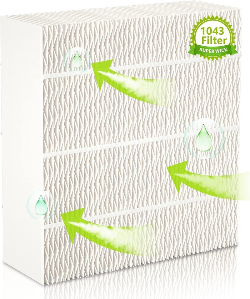 EVERSHOW 1043 Super Wick Humidifier Filter Replacement for Essick Air AirCare Bemis Essick Compatible with EP9500 EP9700 EP9800 EP9R500 821000 826000 826600 826800 826900 831000 EP9R Humidifiers - Image 1